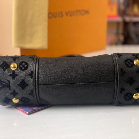 LOUIS VUITTON LV Monogram Tuffetage Veau Cachemire Leather Black Cachemire Tote - Picture 2 of 16